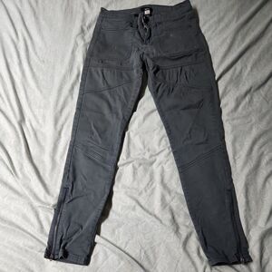 Moto Style Gray Pants Women's 27 BDG Urban Outfitters Edgy Streetwear Aesthetic